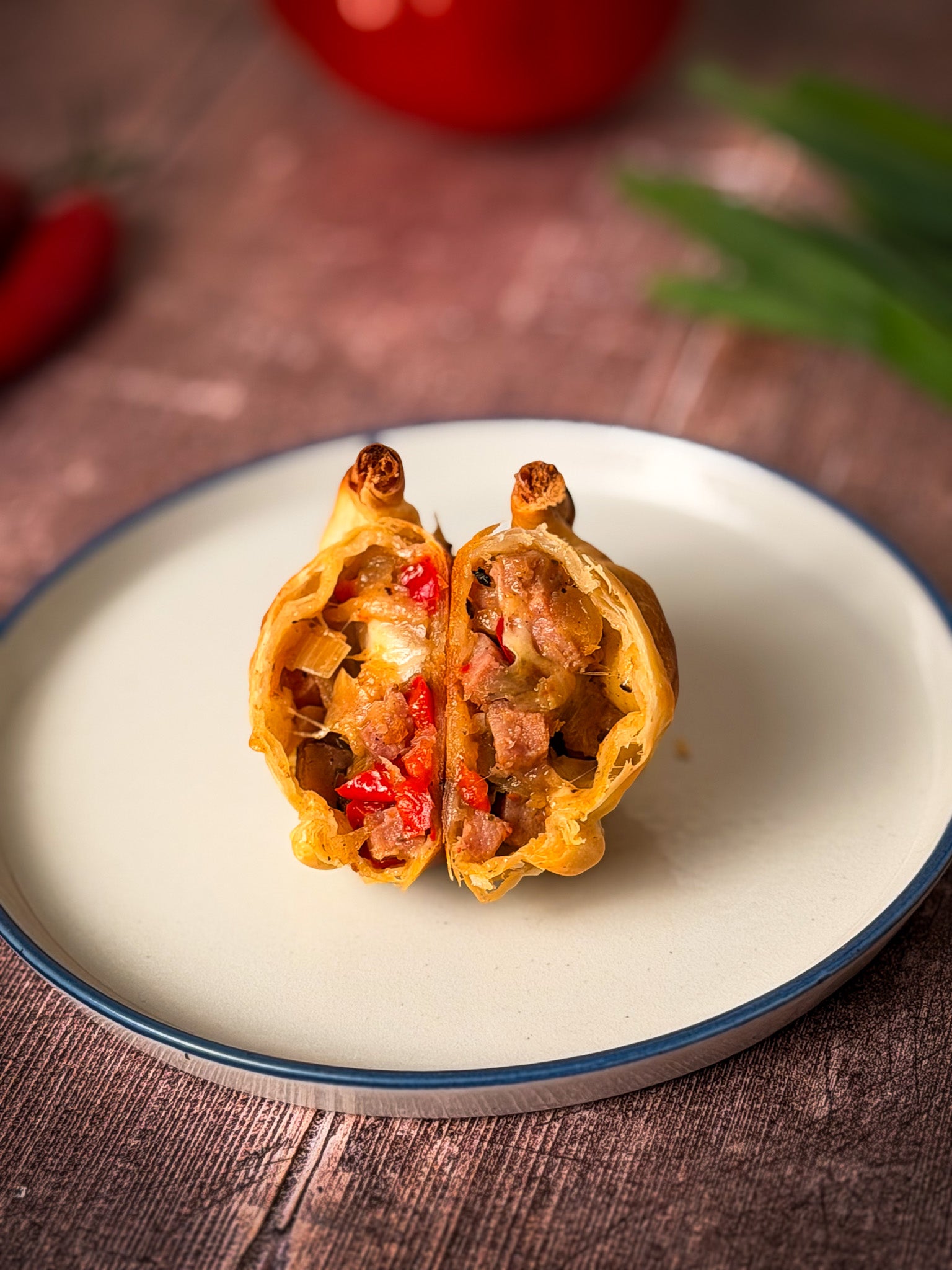 Argentine sausage empanada